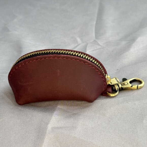 Portland Leather, Taco Keychain, Merlot, EUC - Picture 1 of 8